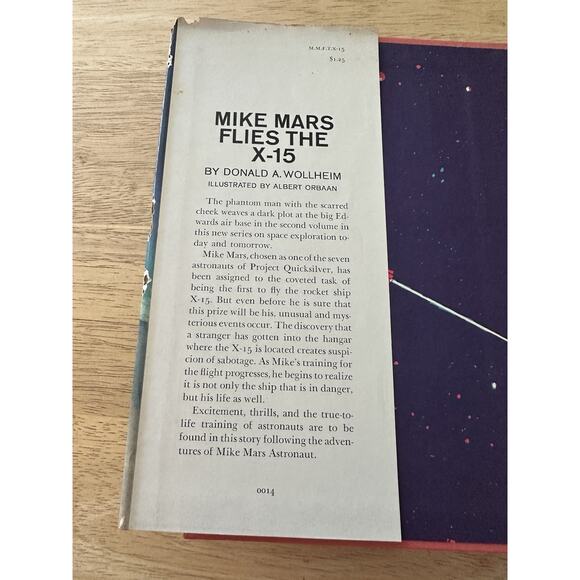 Mike Mars Flies The X-15, Donald A Wollheim, HC/Illustrated/DJ/First Edition VTG - Picture 4 of 11